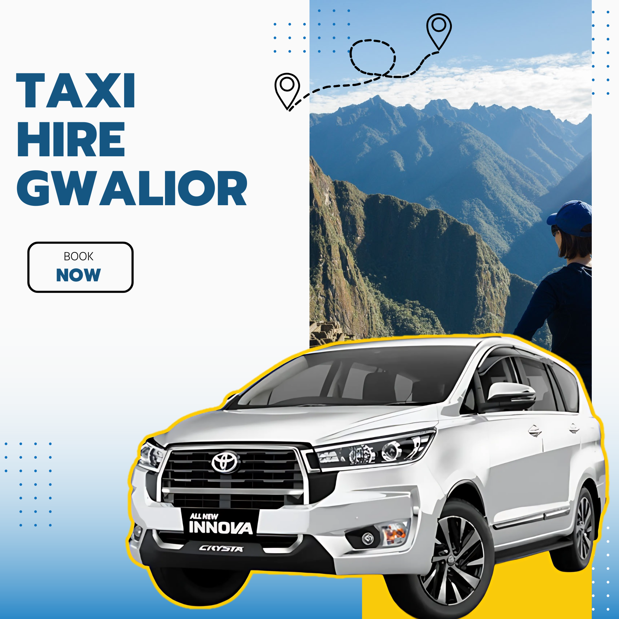 Safe and reliable taxi hire in Gwalior for local and outstation trips